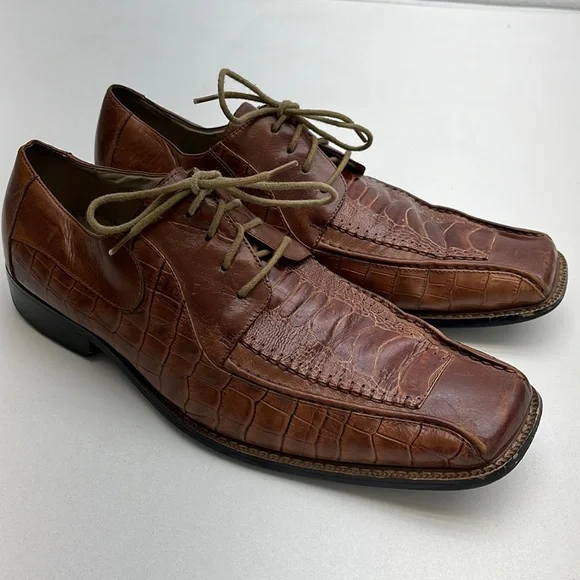 stacy adams light brown dress shoes STACY ADAMS - (A2929) Madison Anaconda Plain Toe (Brown)